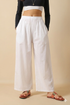 White Wide Leg Pants