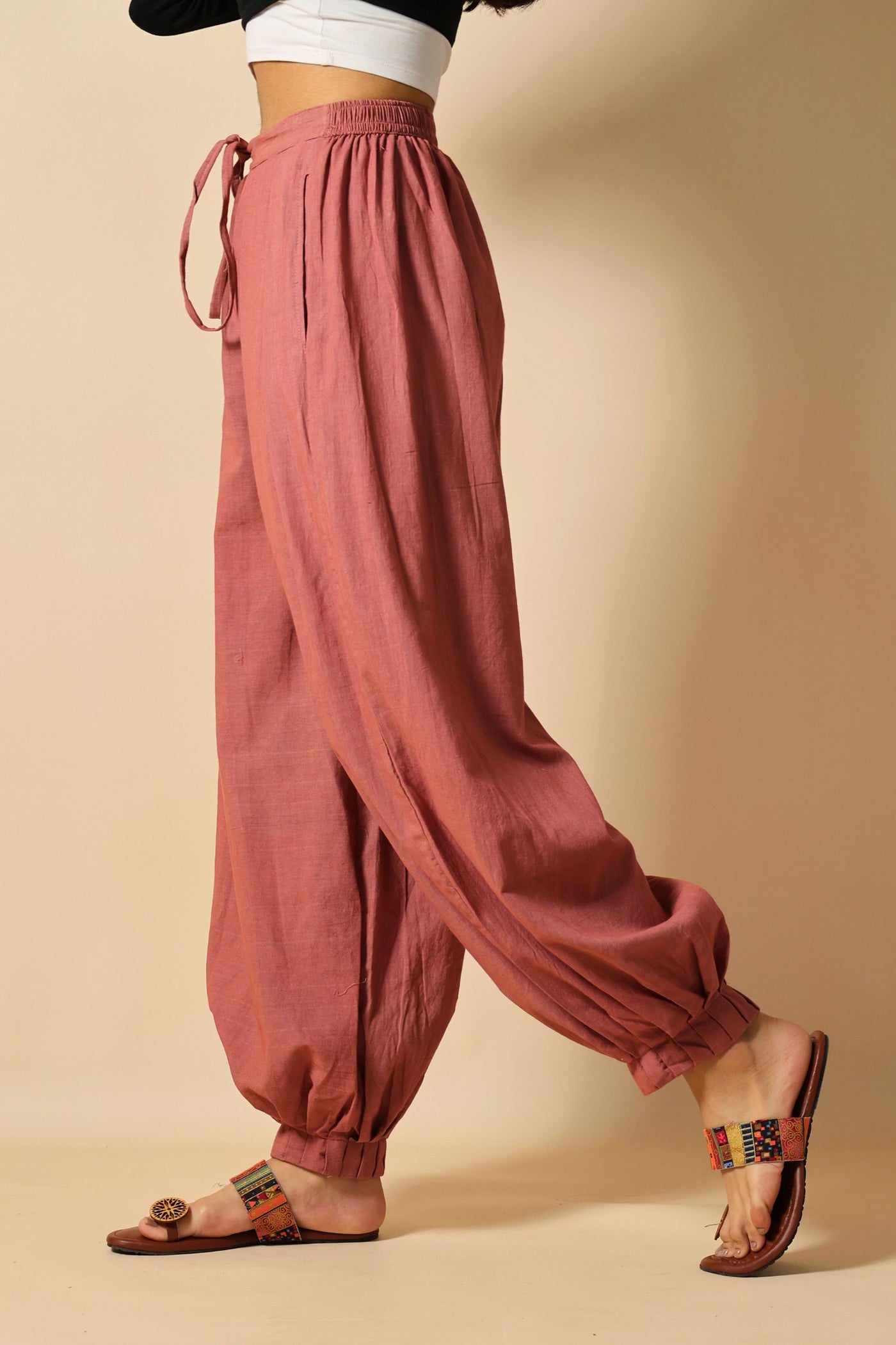 Peach Pink Afghani Pant