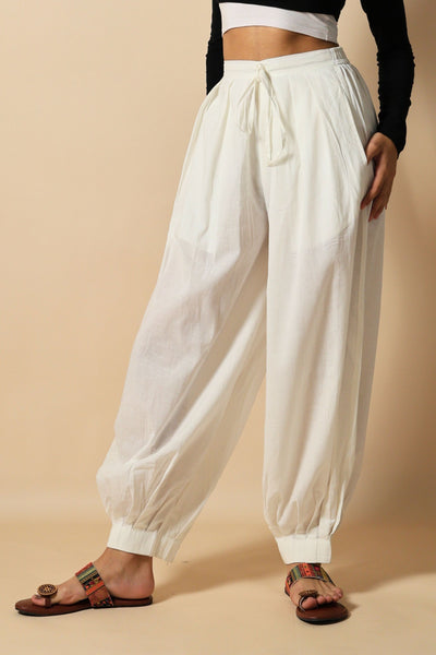 White Afghani Pant