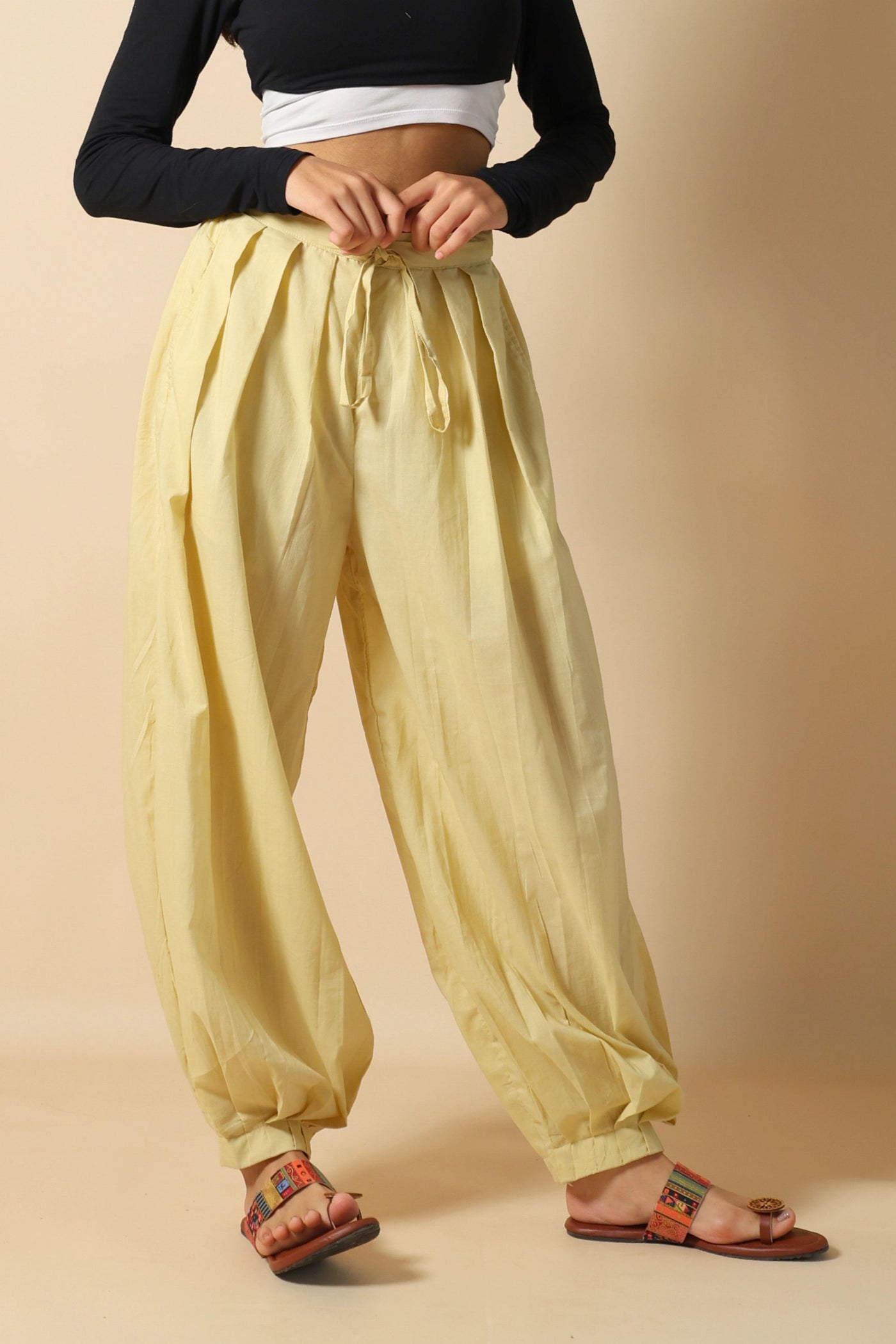 Creamy Yellow Afghani Pant