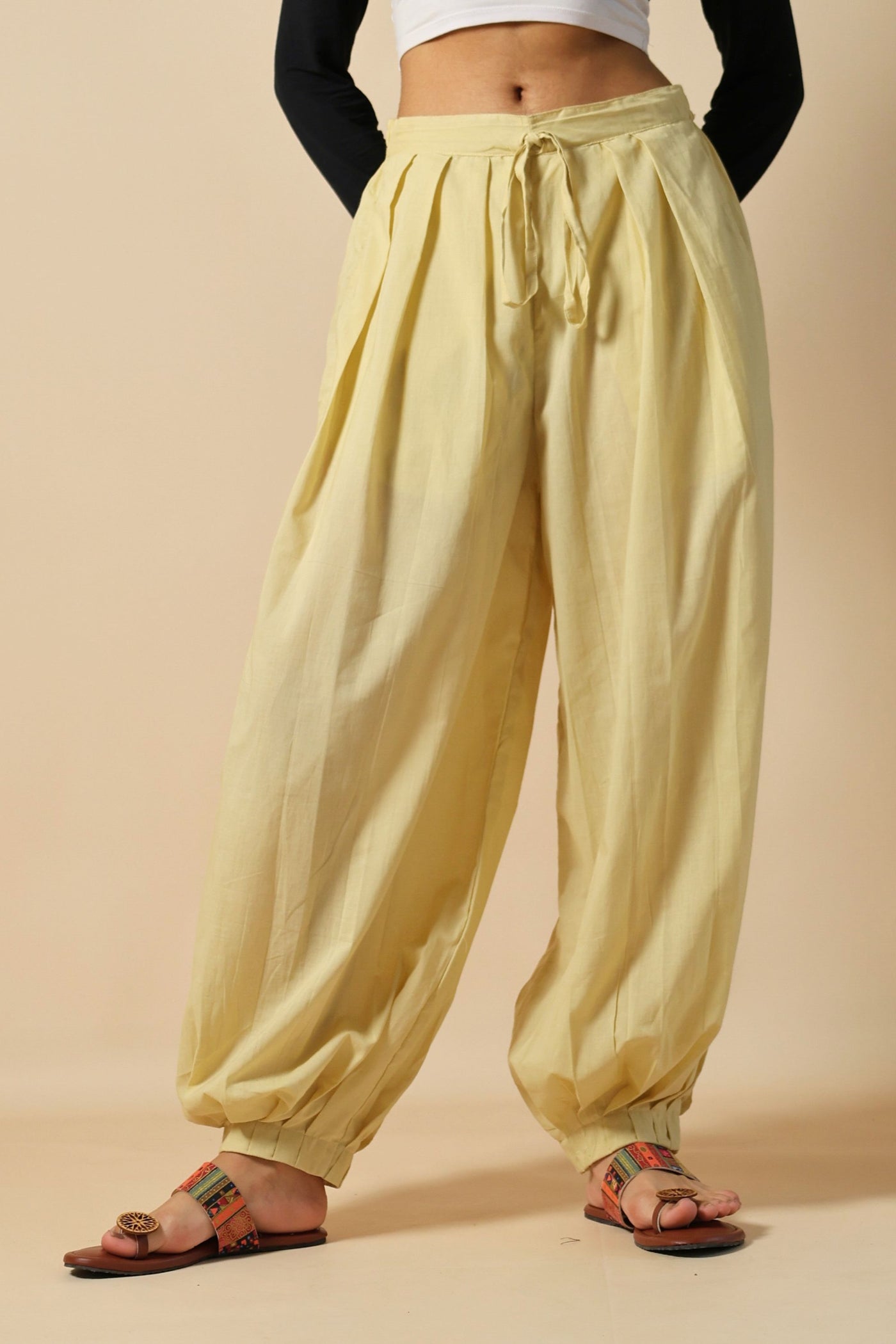 Creamy Yellow Afghani Pant