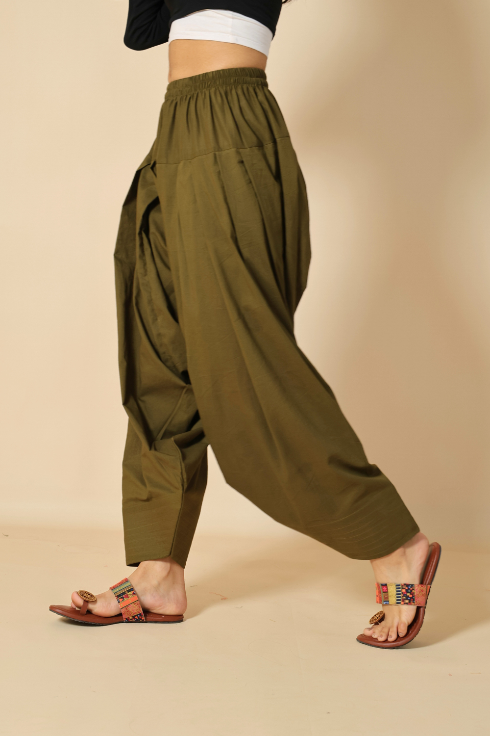 Olive Patiala Pant