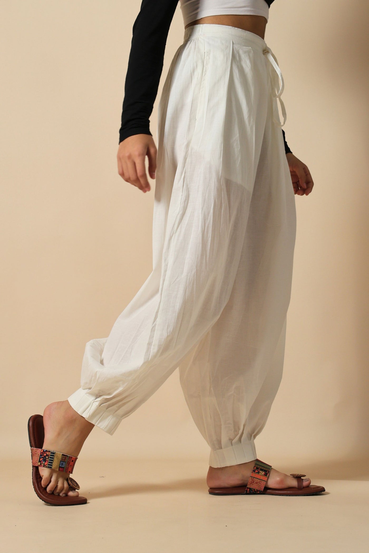 White Afghani Pant