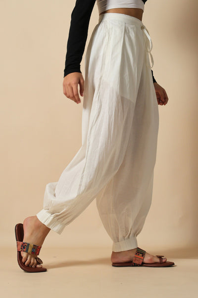 White Afghani Pant