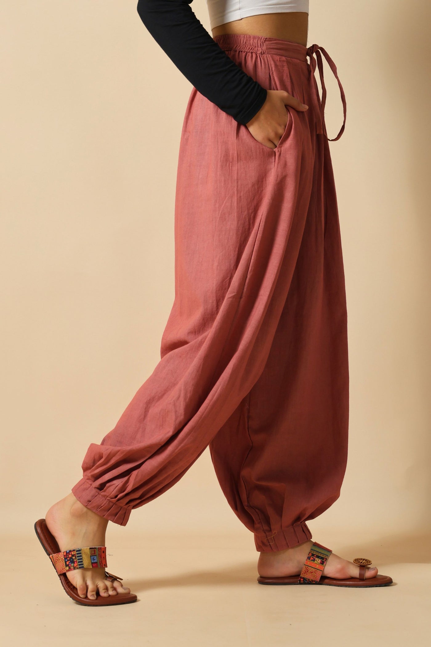 Peach Pink Afghani Pant