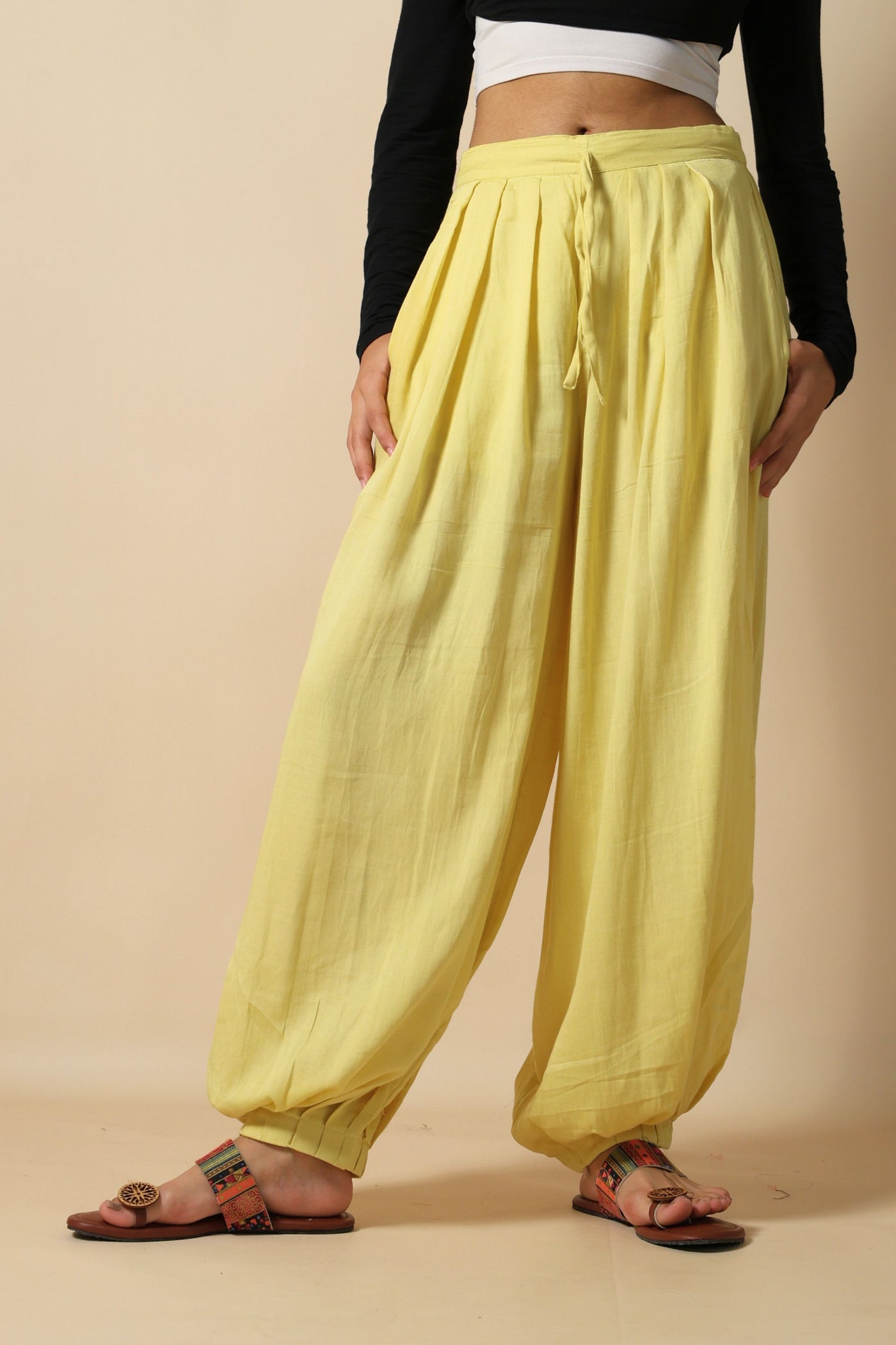 Lemon Yellow Afghani Pant