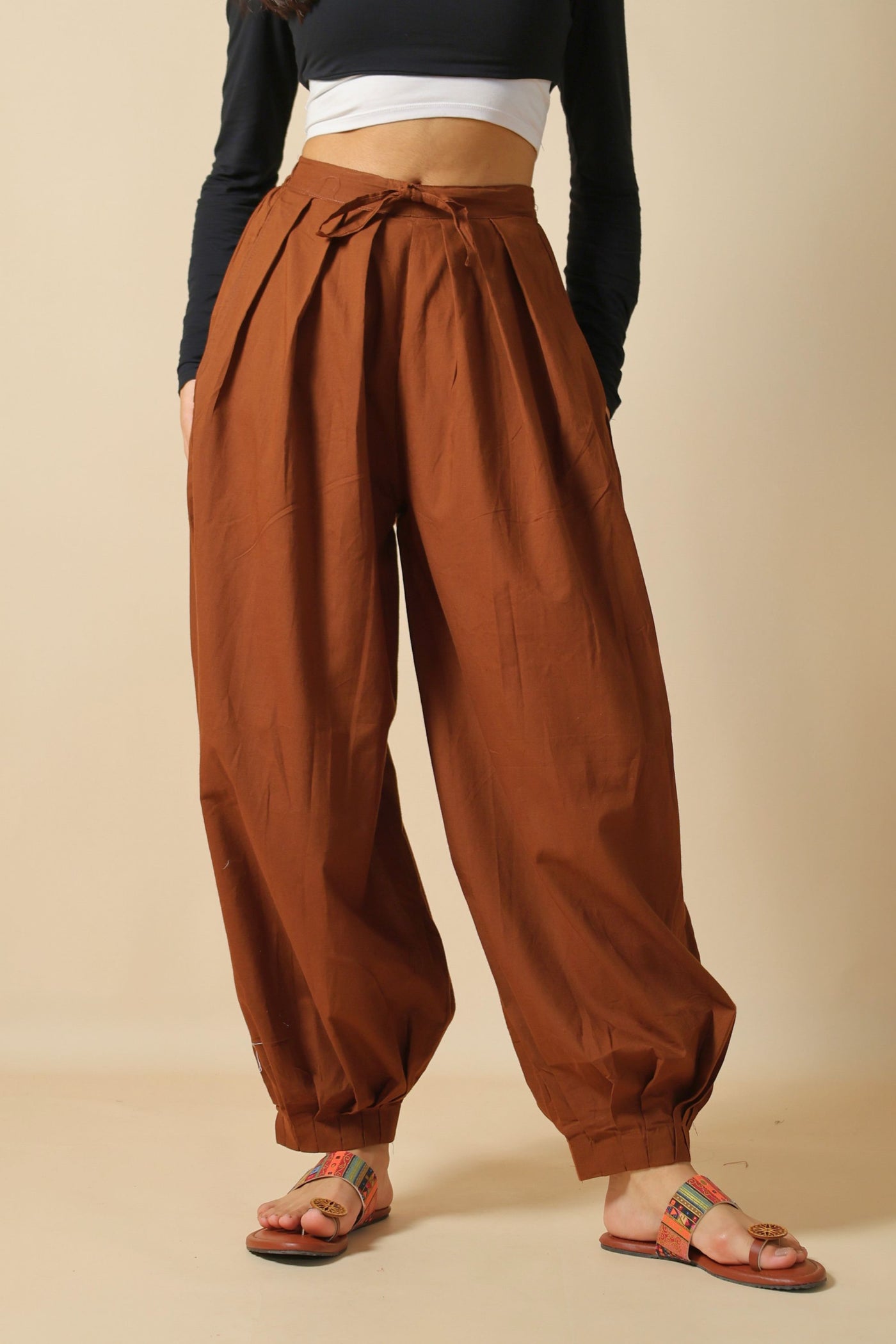Brown Afghani Pant