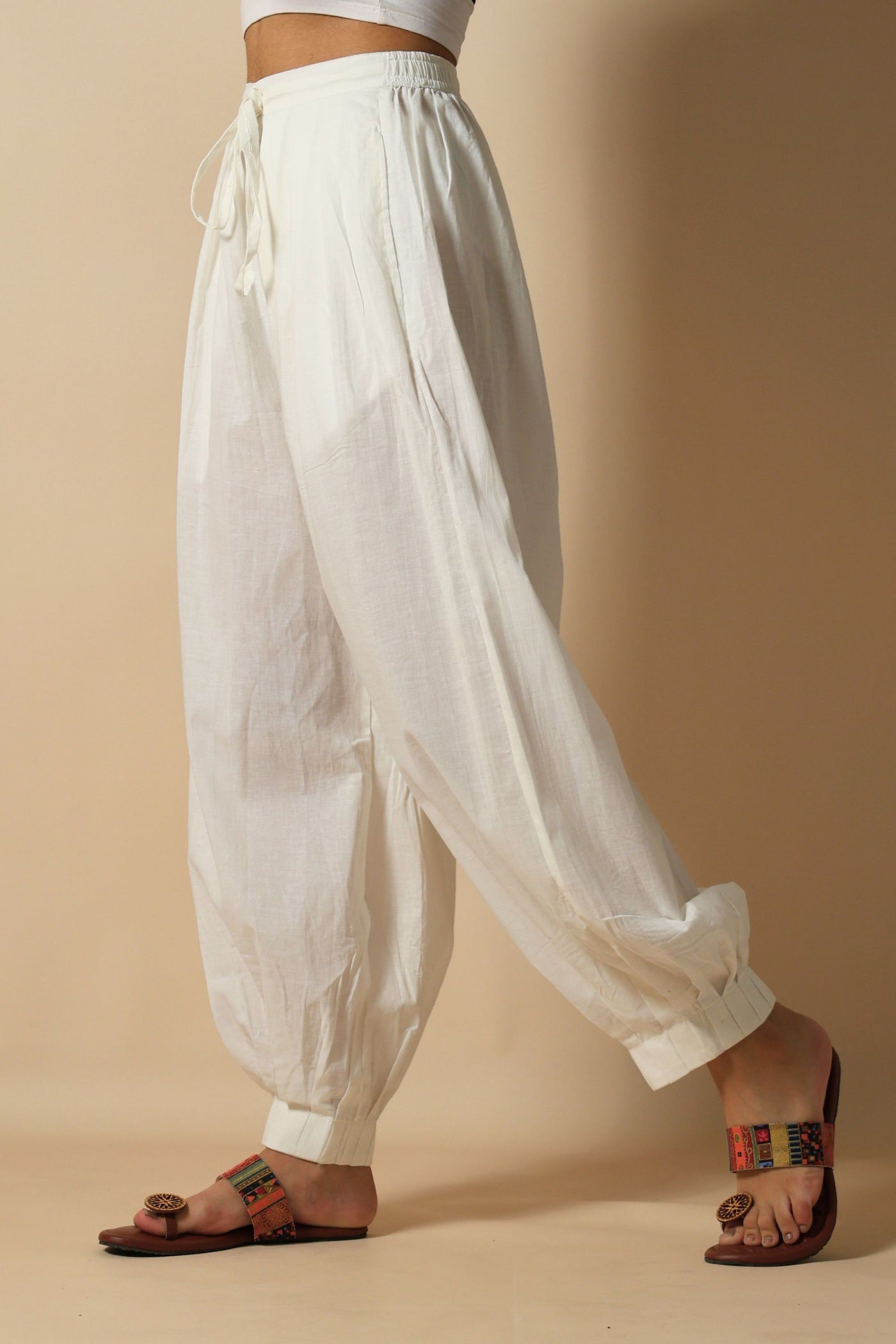 White Afghani Pant