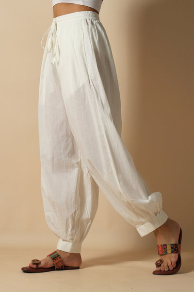 White Afghani Pant