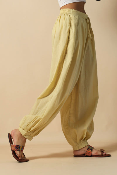Creamy Yellow Afghani Pant