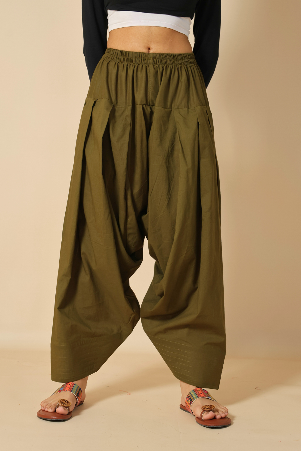 Olive Patiala Pant