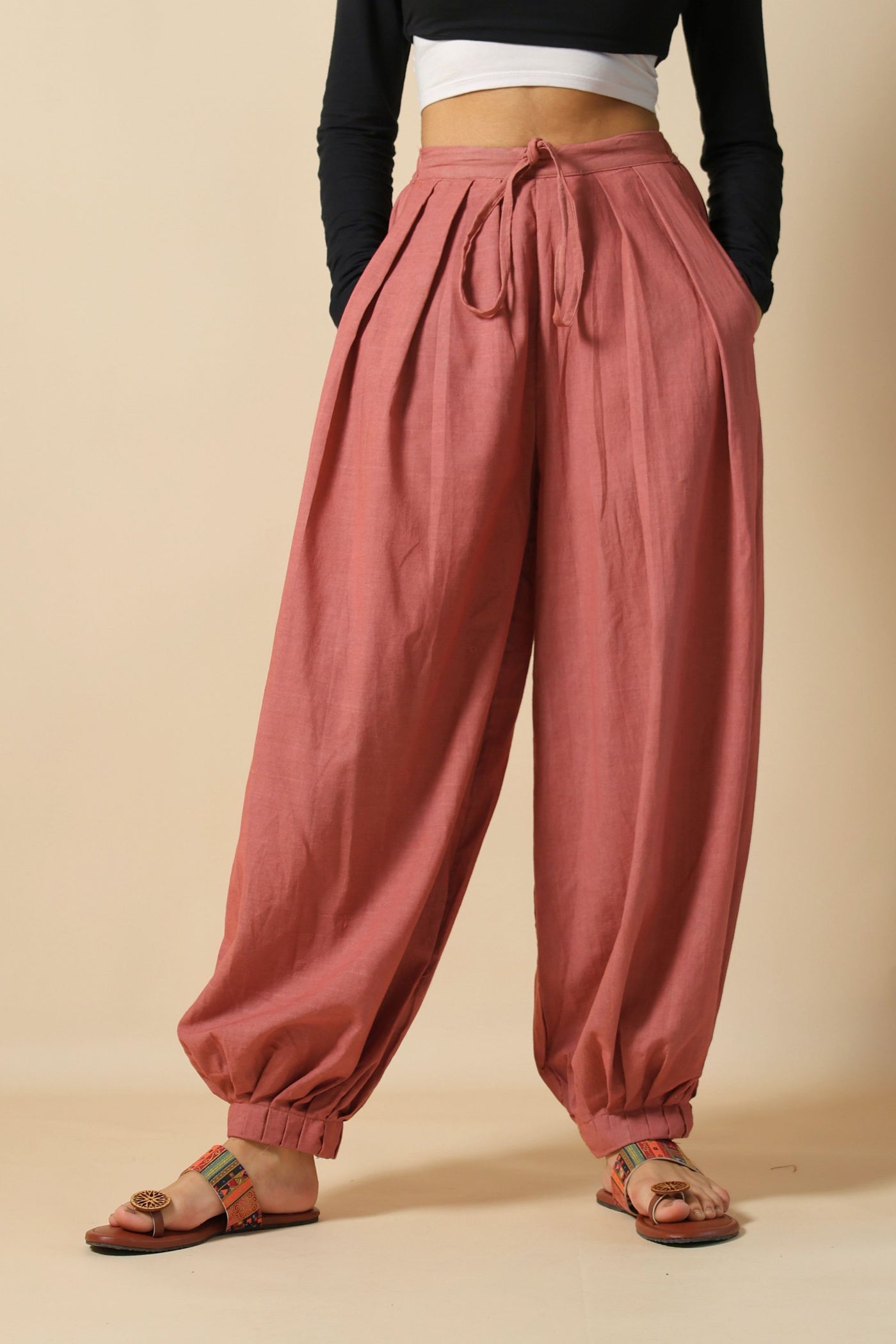 Peach Pink Afghani Pant