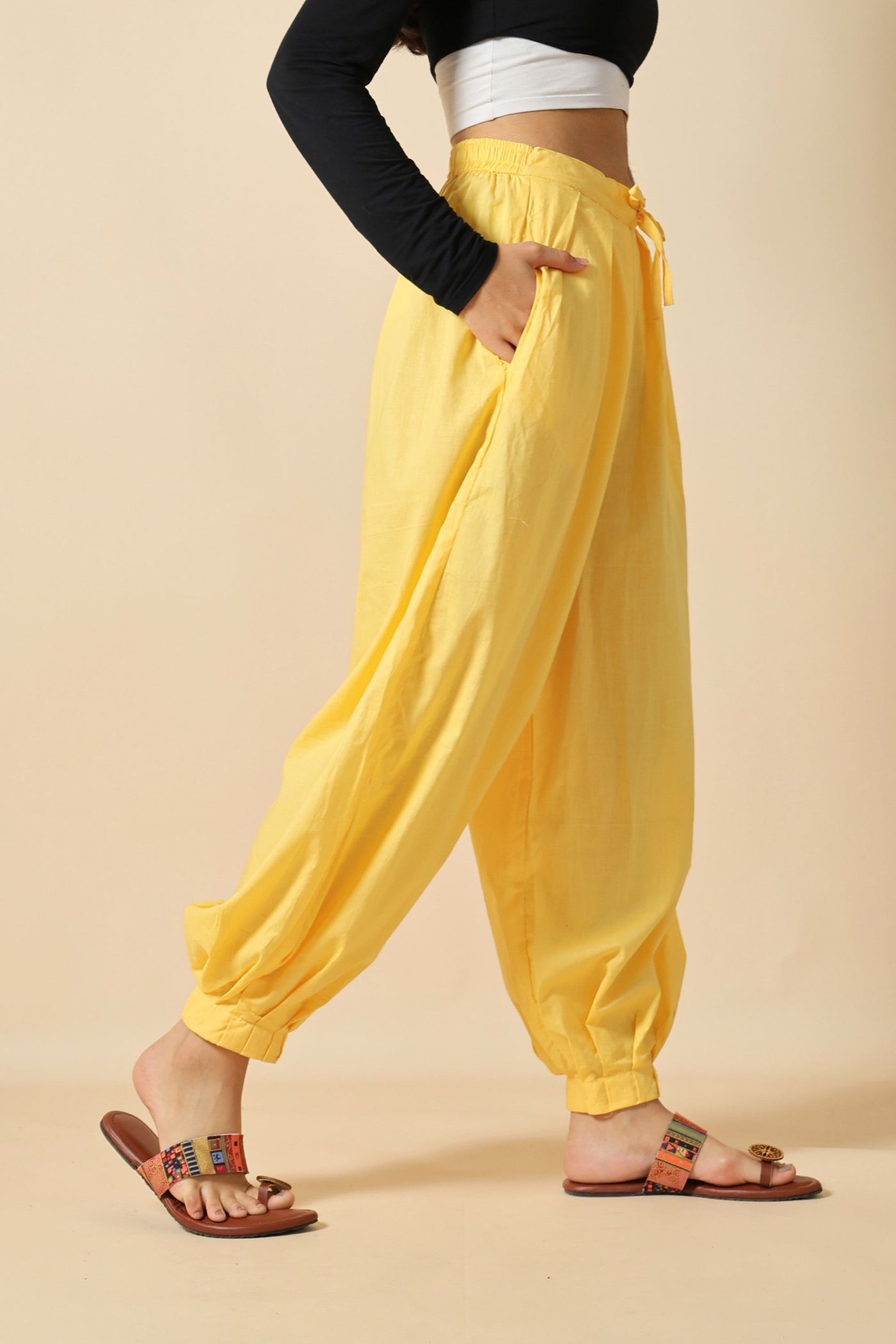 Yellow Afghani Pant