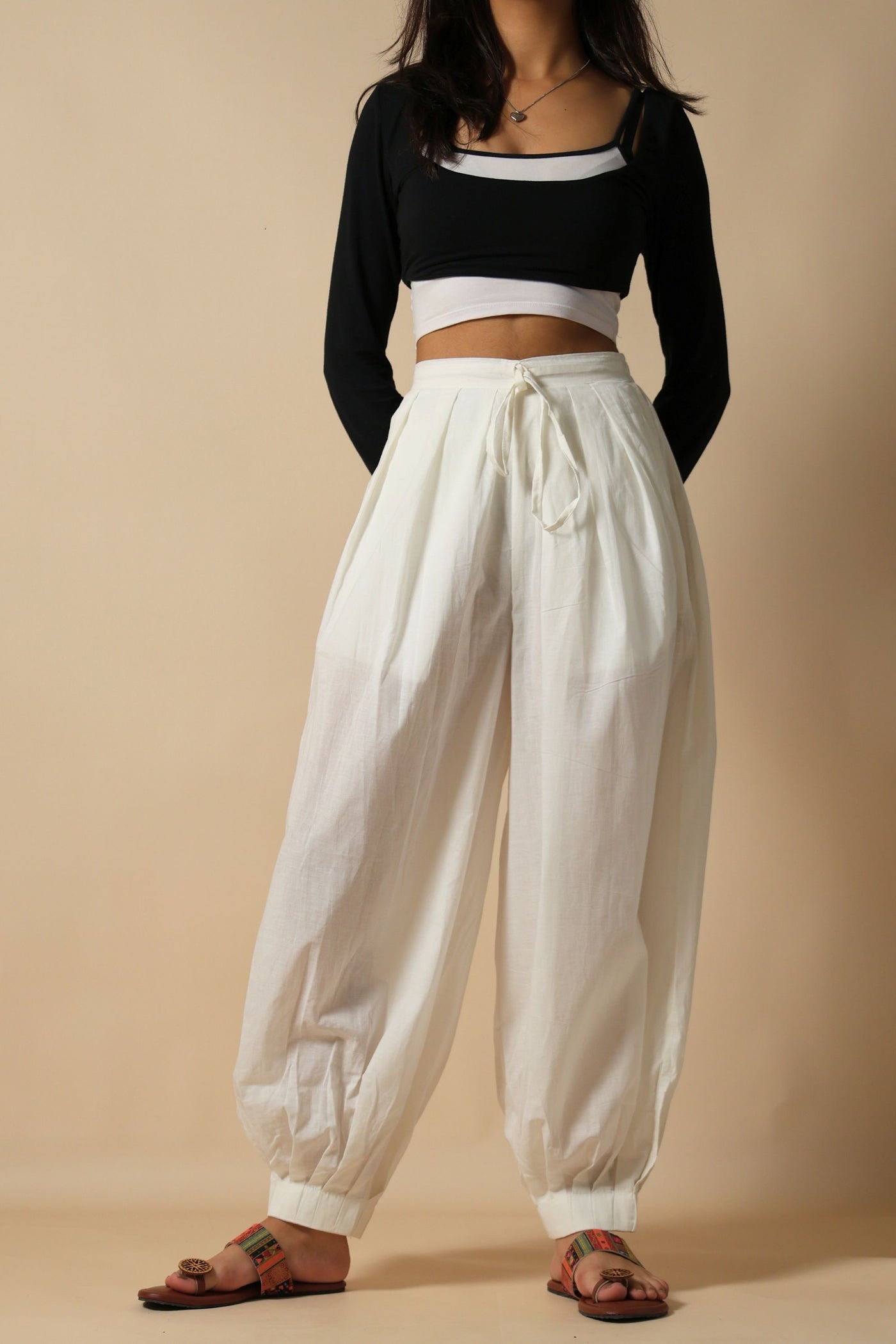 White Afghani Pant