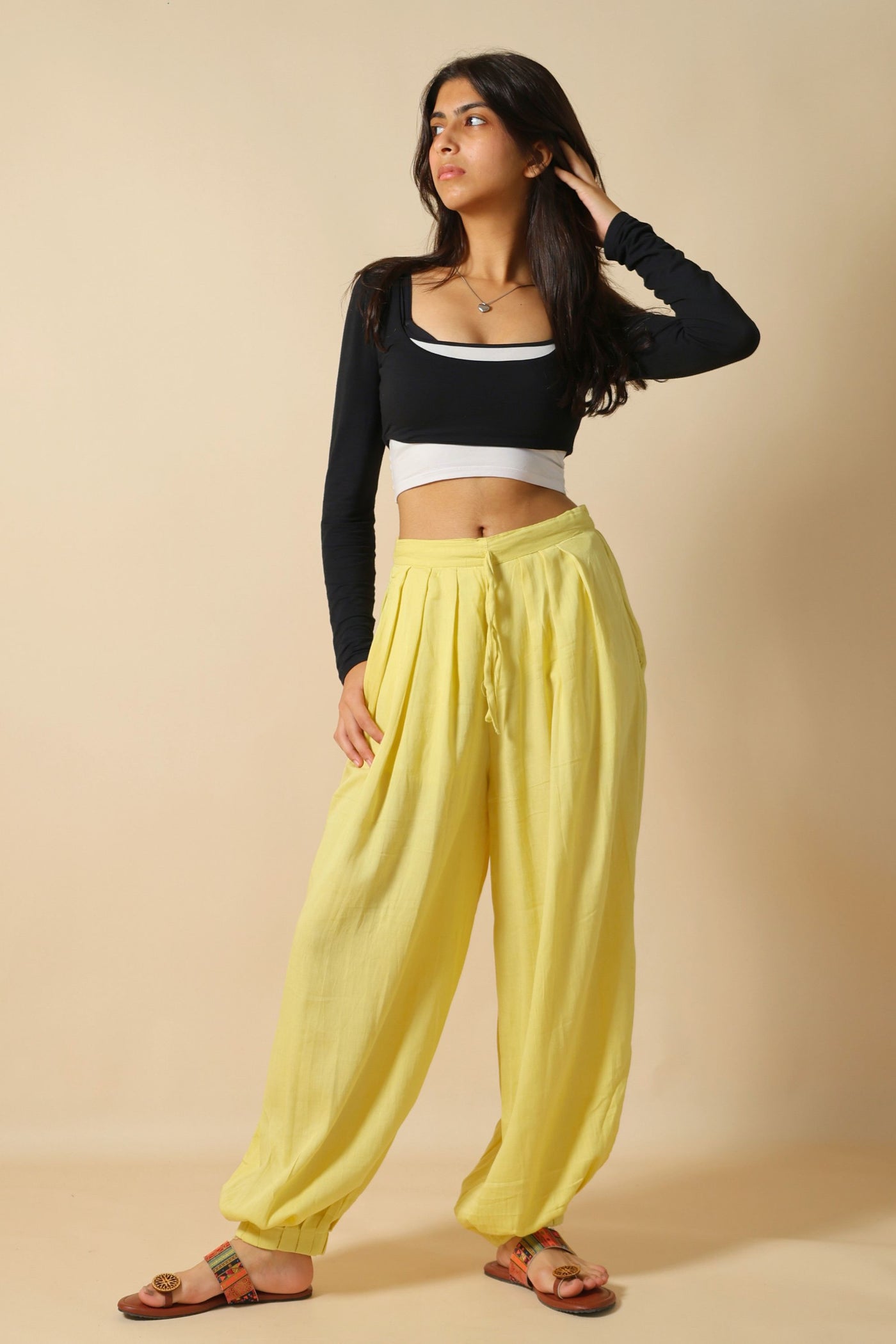 Lemon Yellow Afghani Pant