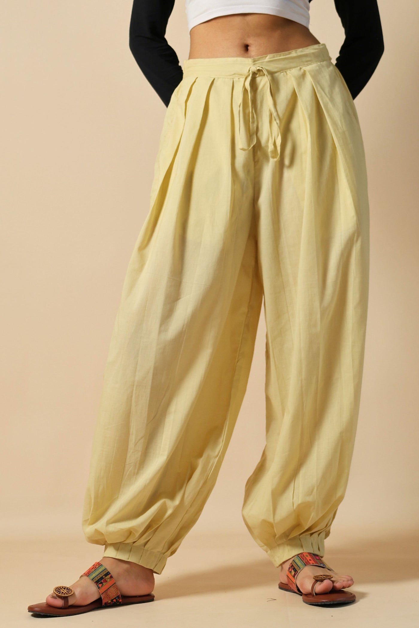 Creamy Yellow Afghani Pant