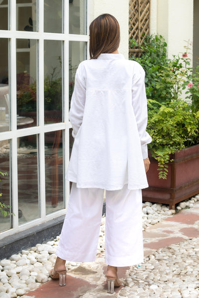 SNOW WHITE FLARED SET - Sarnya