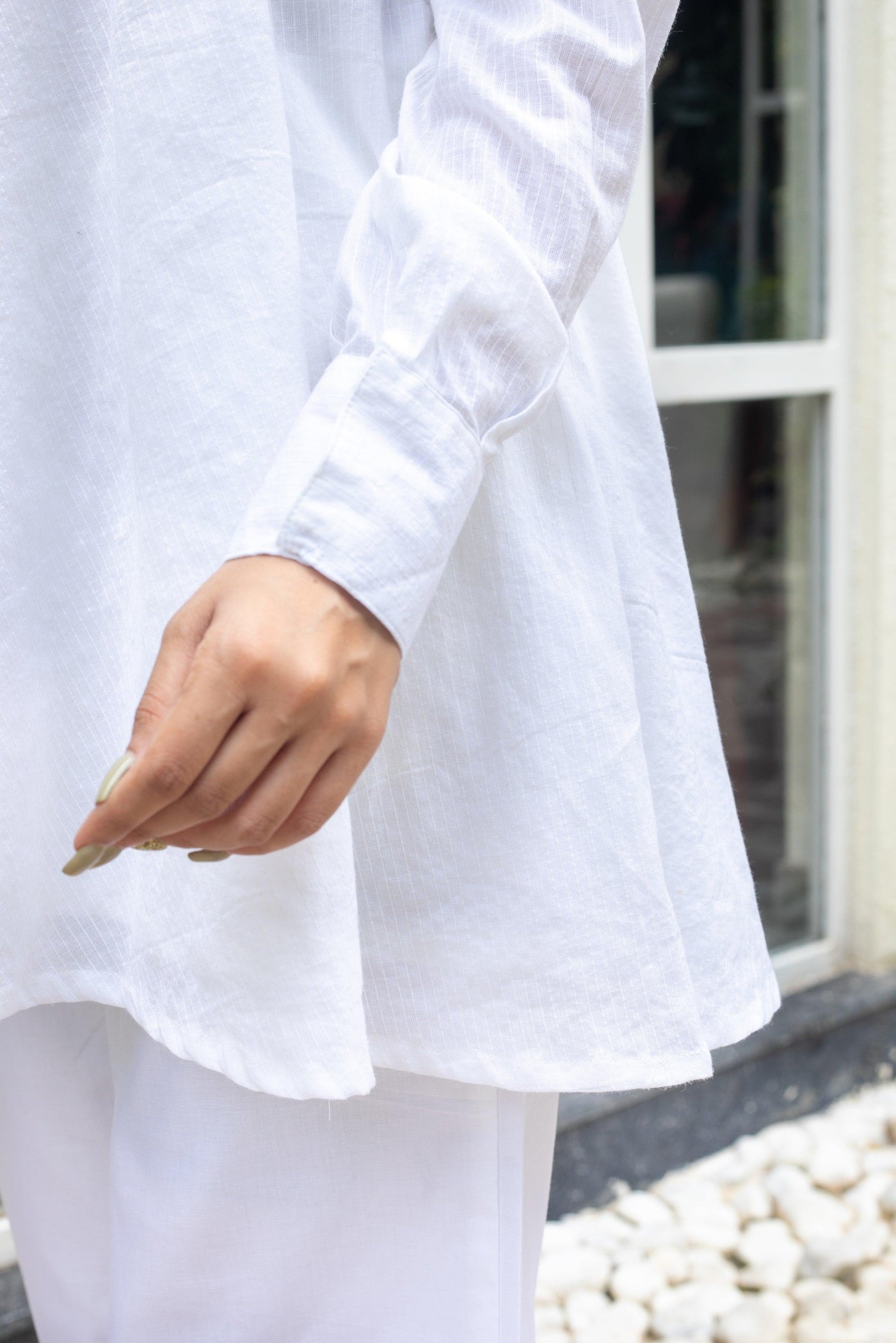 SNOW WHITE FLARED SET - Sarnya