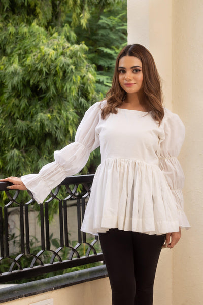 DOVE WHITE TOP - Sarnya