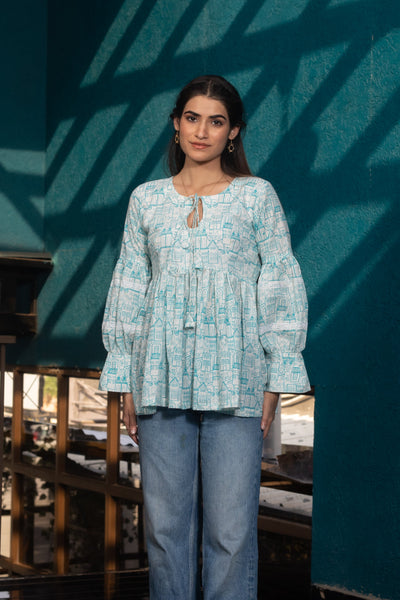 PISTACHIO MINT TOP - Sarnya