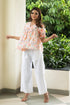 ORANGE HAZE FLORAL TOP