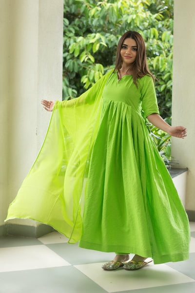 MEDHA ANARKALI SUIT SET - Sarnya