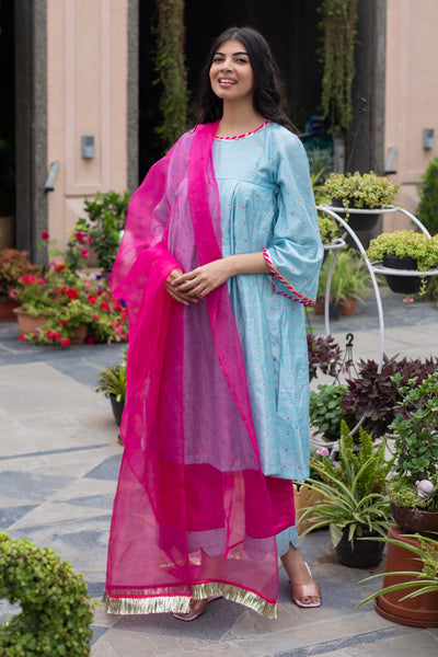 CYAN SUIT SET - Sarnya