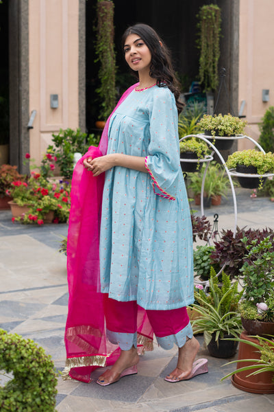 CYAN SUIT SET - Sarnya