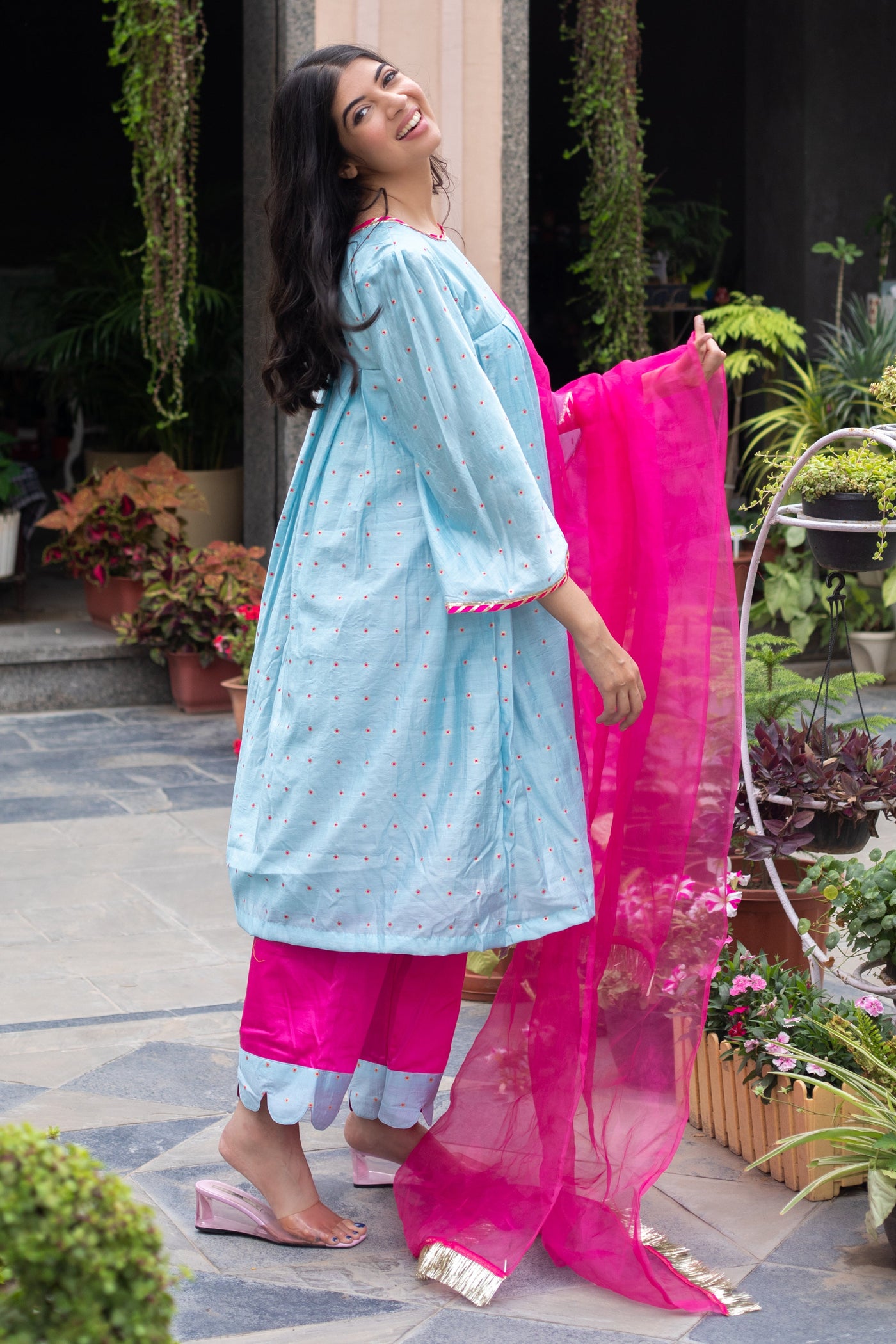 CYAN SUIT SET - Sarnya