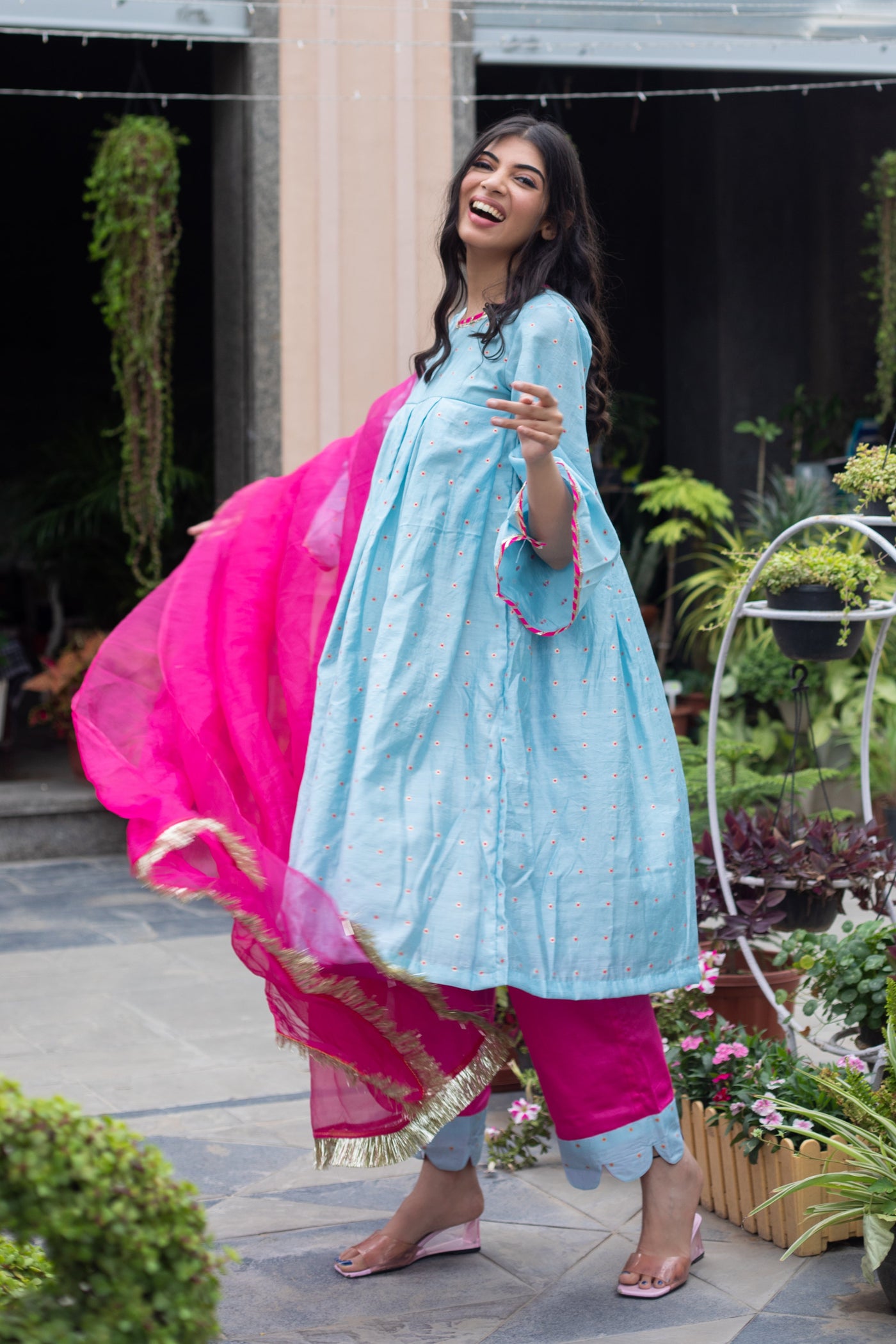 CYAN SUIT SET - Sarnya