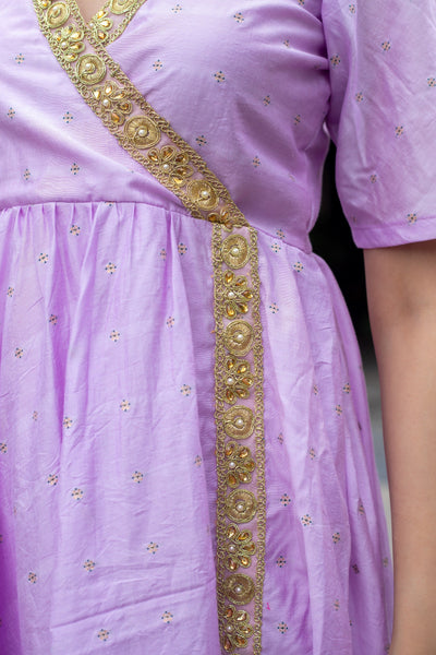 GOLDEN MAUVE SUIT SET - Sarnya