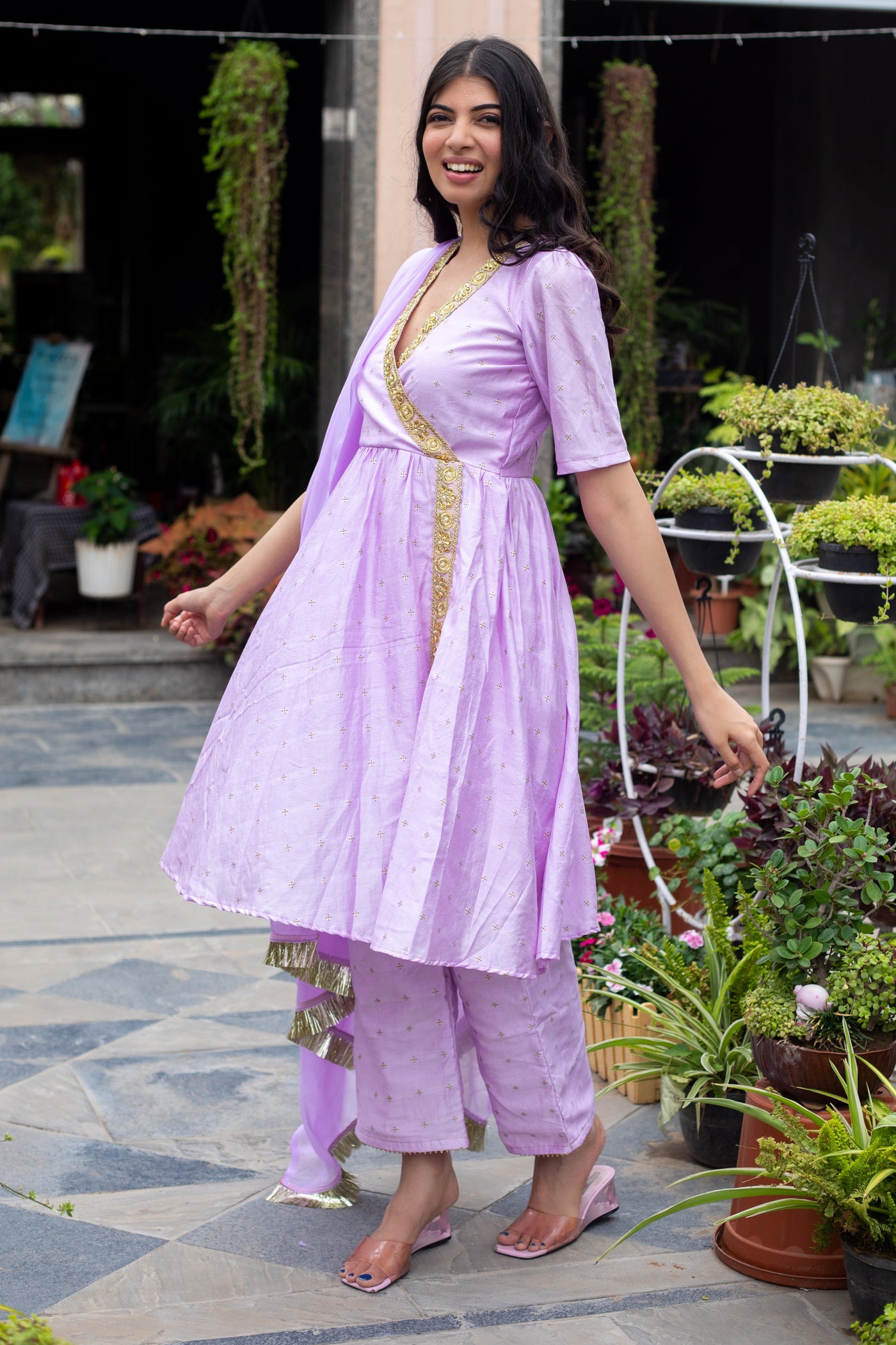 GOLDEN MAUVE SUIT SET - Sarnya