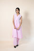 LIGHT PINK SLEEVLESS LONG LENGTHED CO-ORD SET