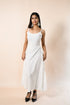 Juli White Polka Dot Printed A Line Maxi Dress