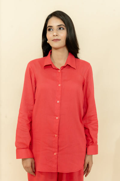 YASHI PINK RAYON CO-ORD SET