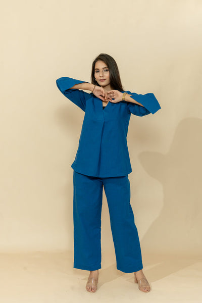 SUDHA BLUE CO-ORD SET