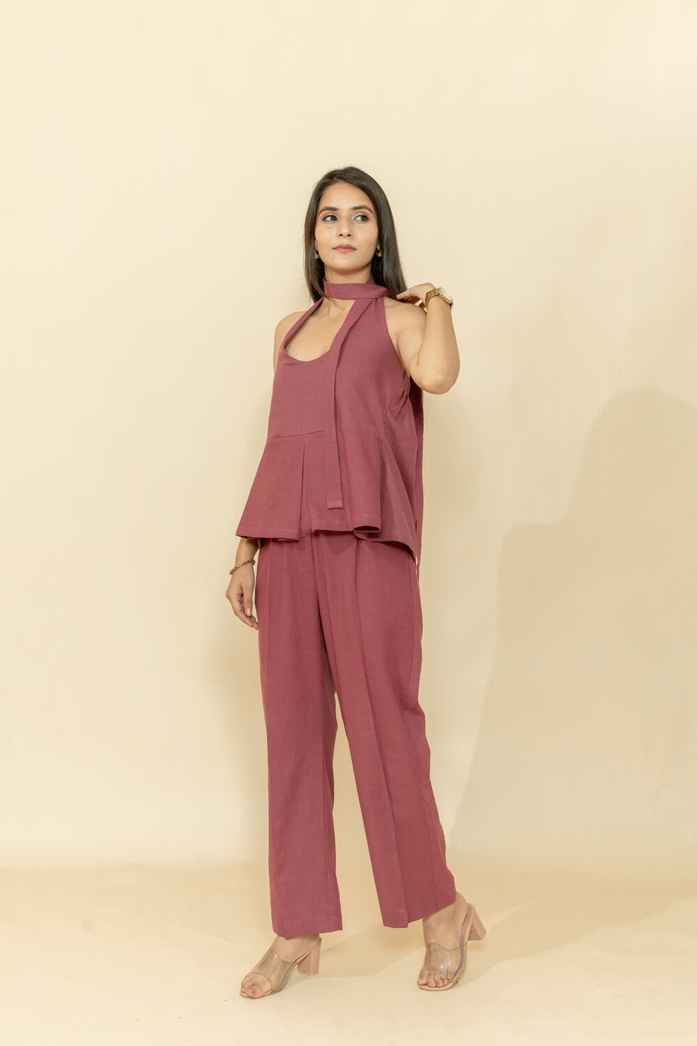 TIA SLUB COTTON CO-ORD SET