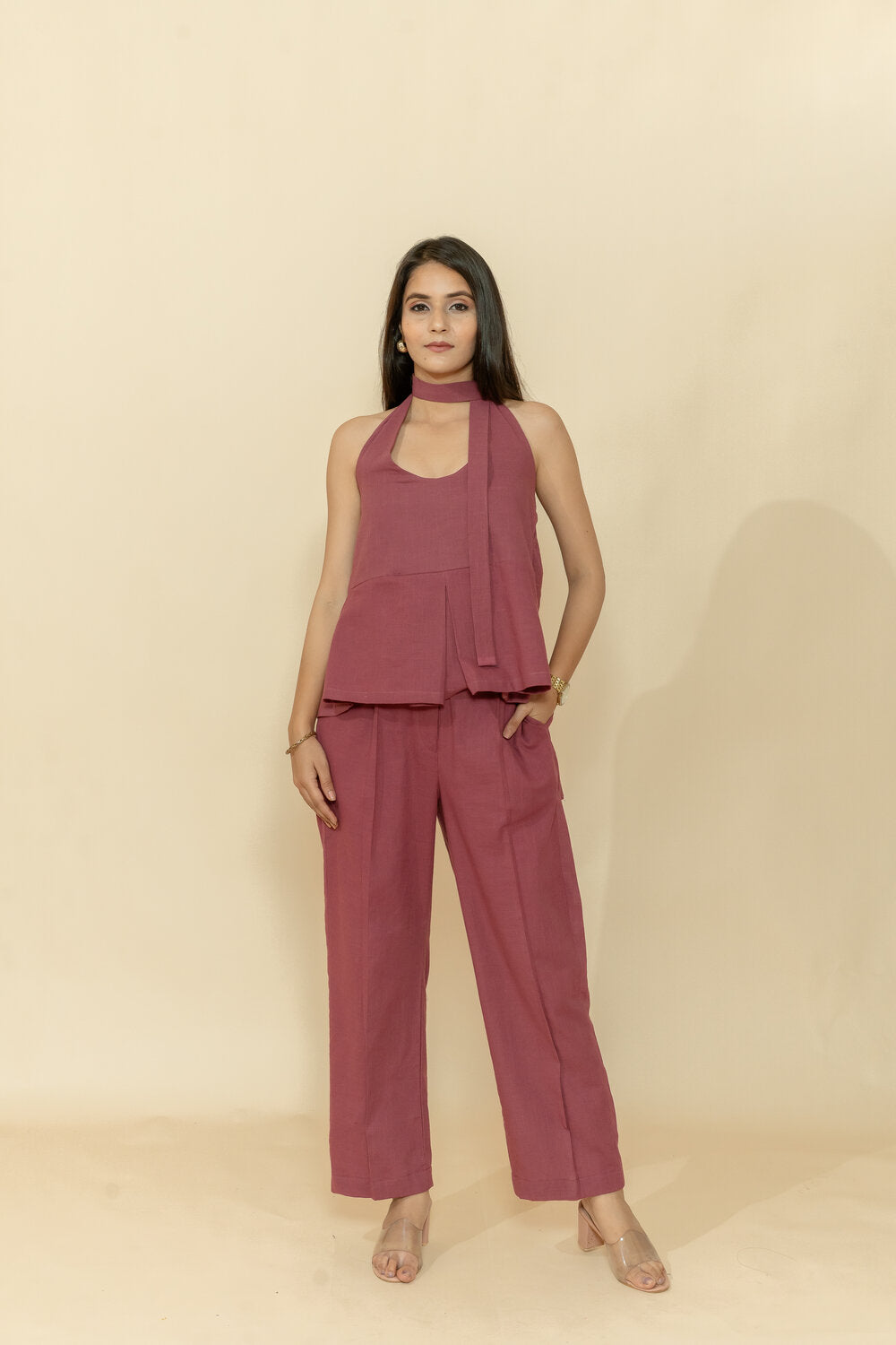 TIA SLUB COTTON CO-ORD SET