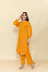 ABHA MUSTARD RAYON CO-ORD SET