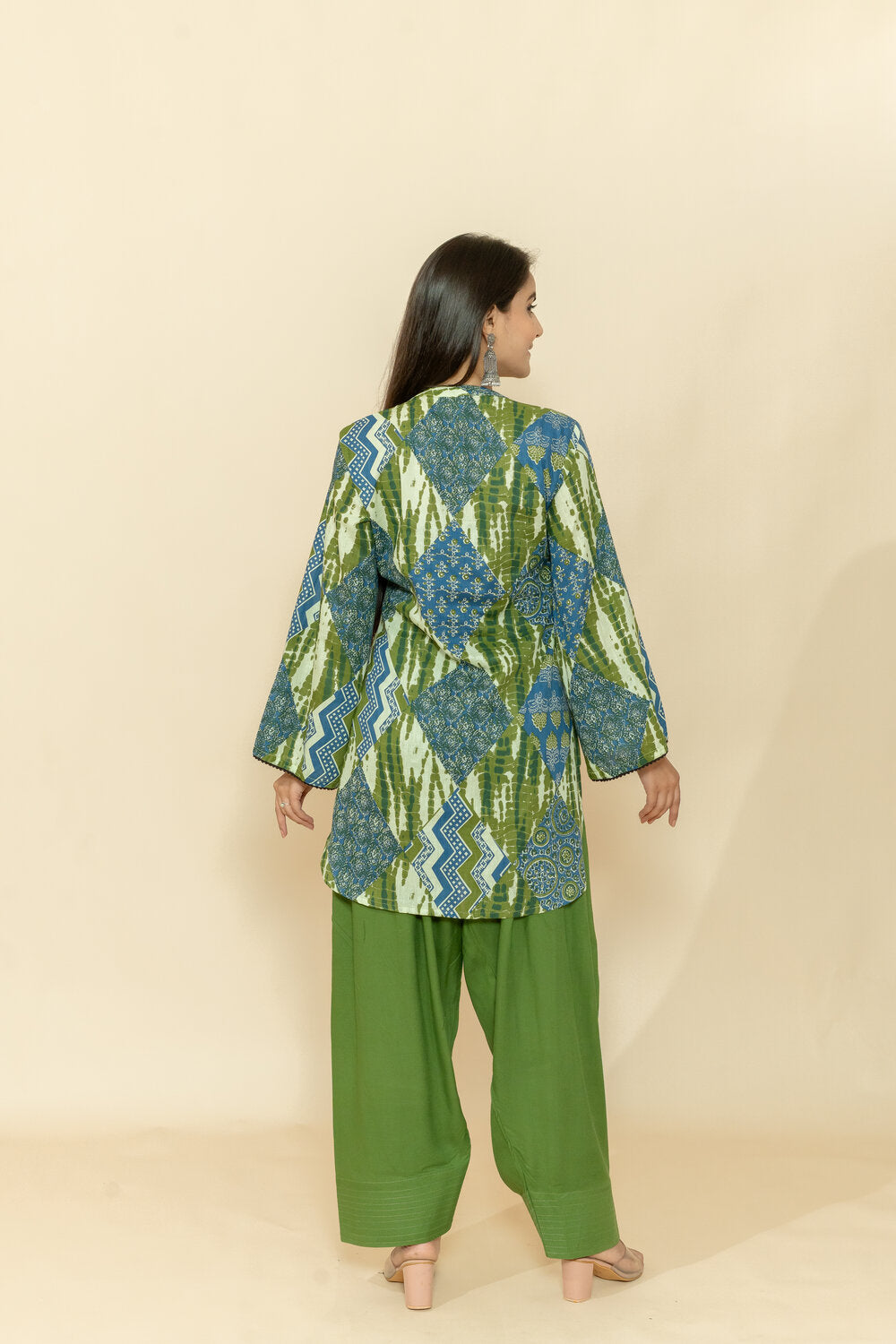 HEENA GREEN COTTON CO-ORD SET