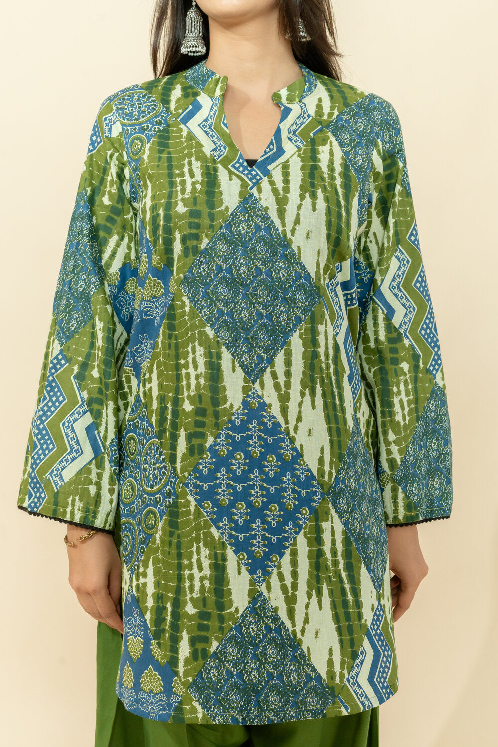 HEENA GREEN COTTON CO-ORD SET