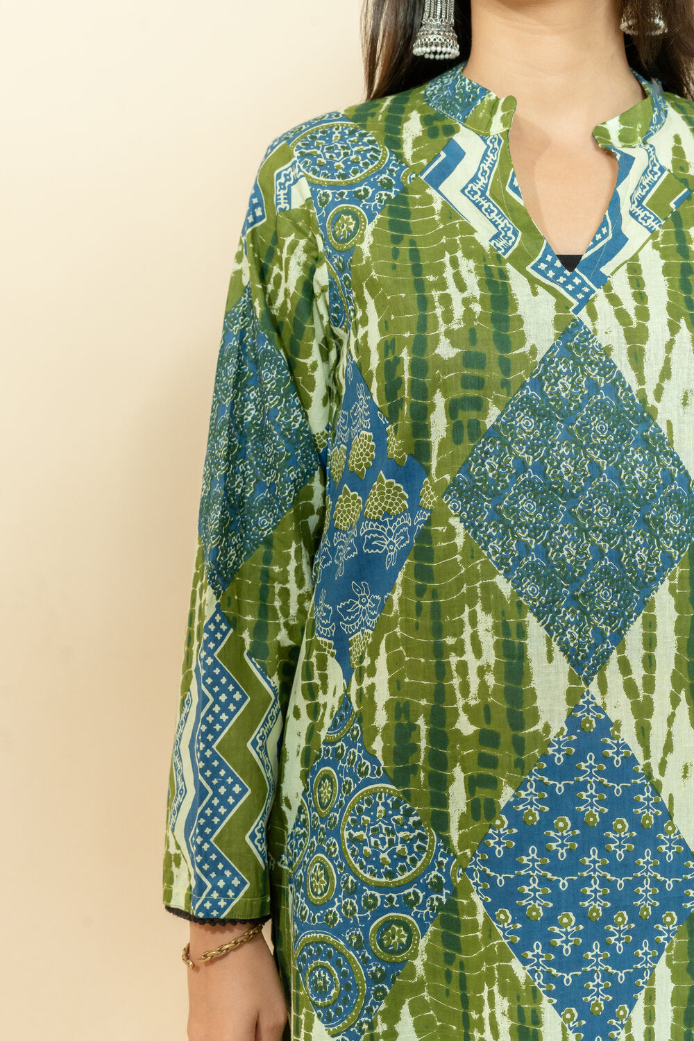 HEENA GREEN COTTON CO-ORD SET