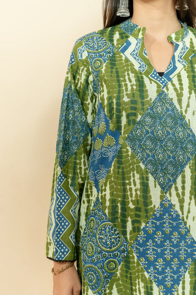 HEENA GREEN COTTON CO-ORD SET