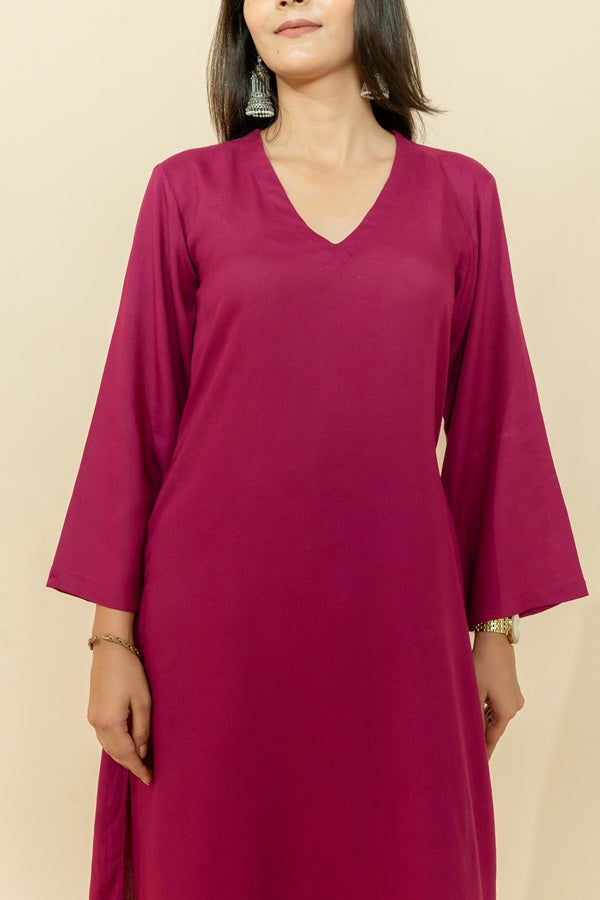 SUDHA MAROON CO-ORD SET