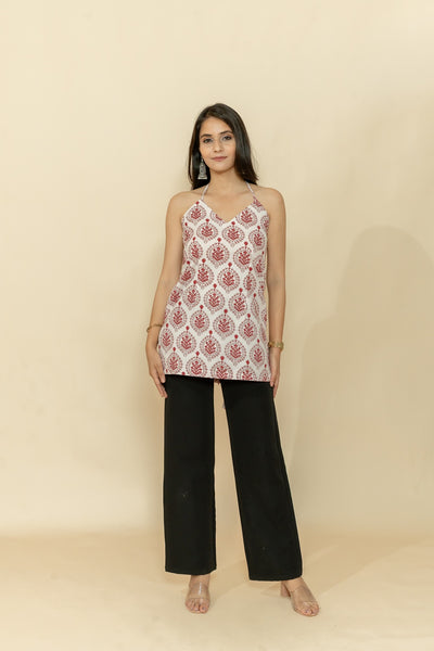 JHILL HALTER NECK TOP