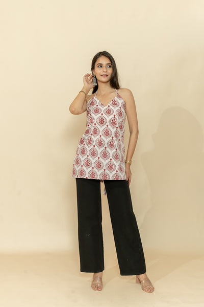 JHILL HALTER NECK TOP