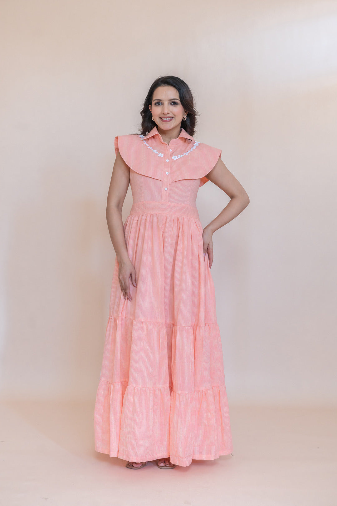RAHAT COTTON A LINE DRESS