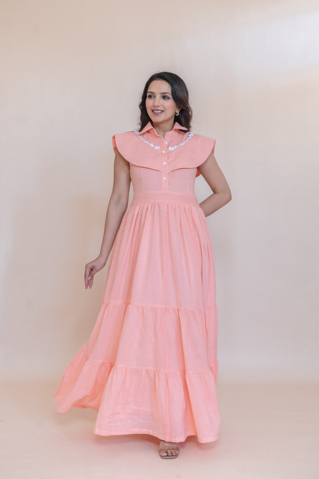 RAHAT COTTON A LINE DRESS