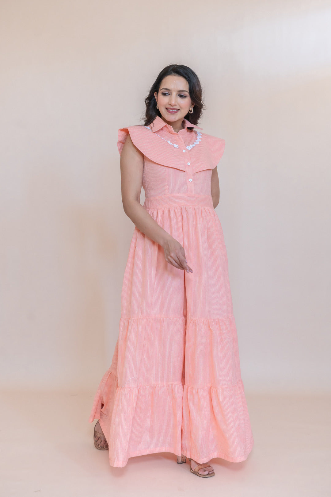 RAHAT COTTON A LINE DRESS