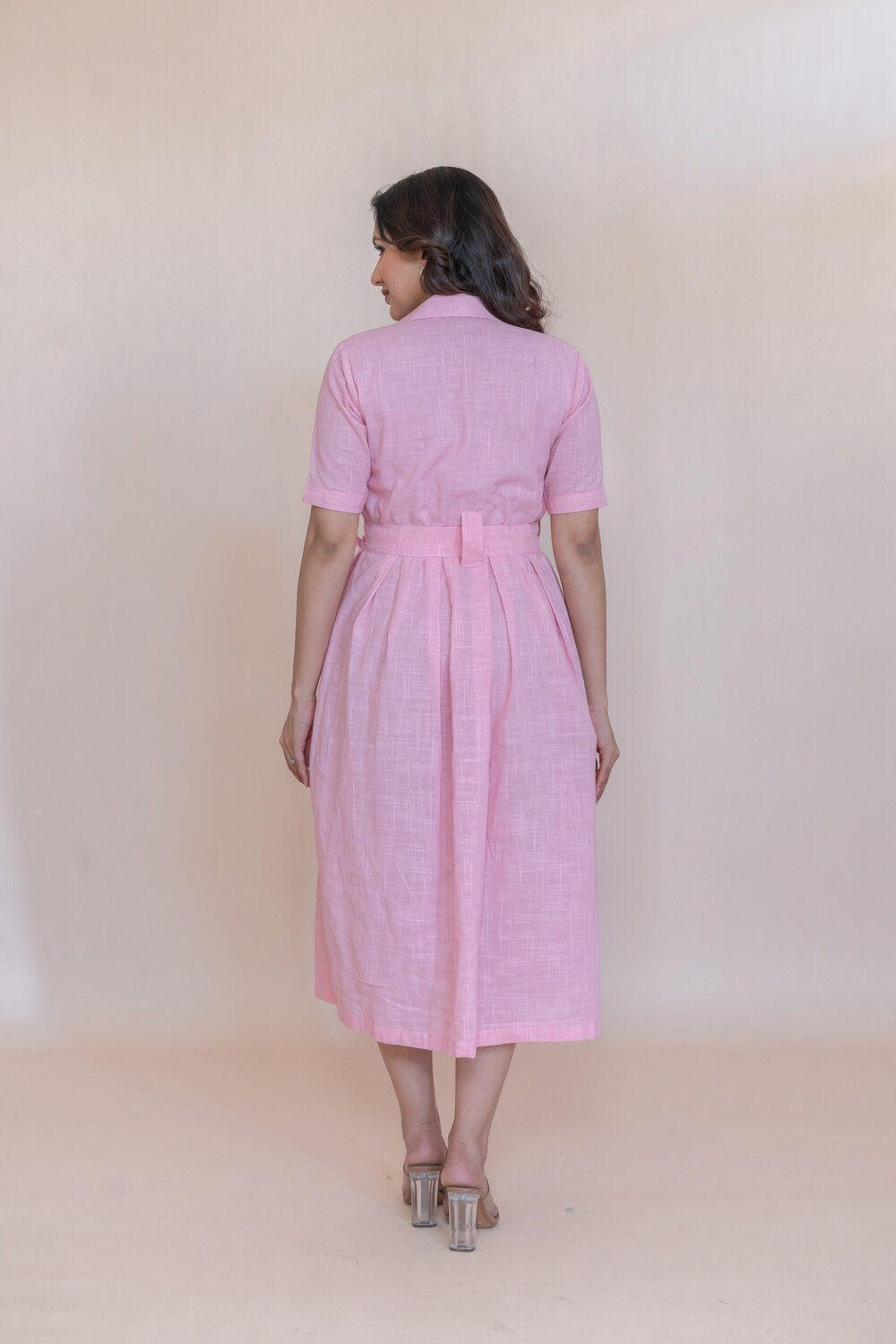 ISABELA COTTON FLARED DRESS